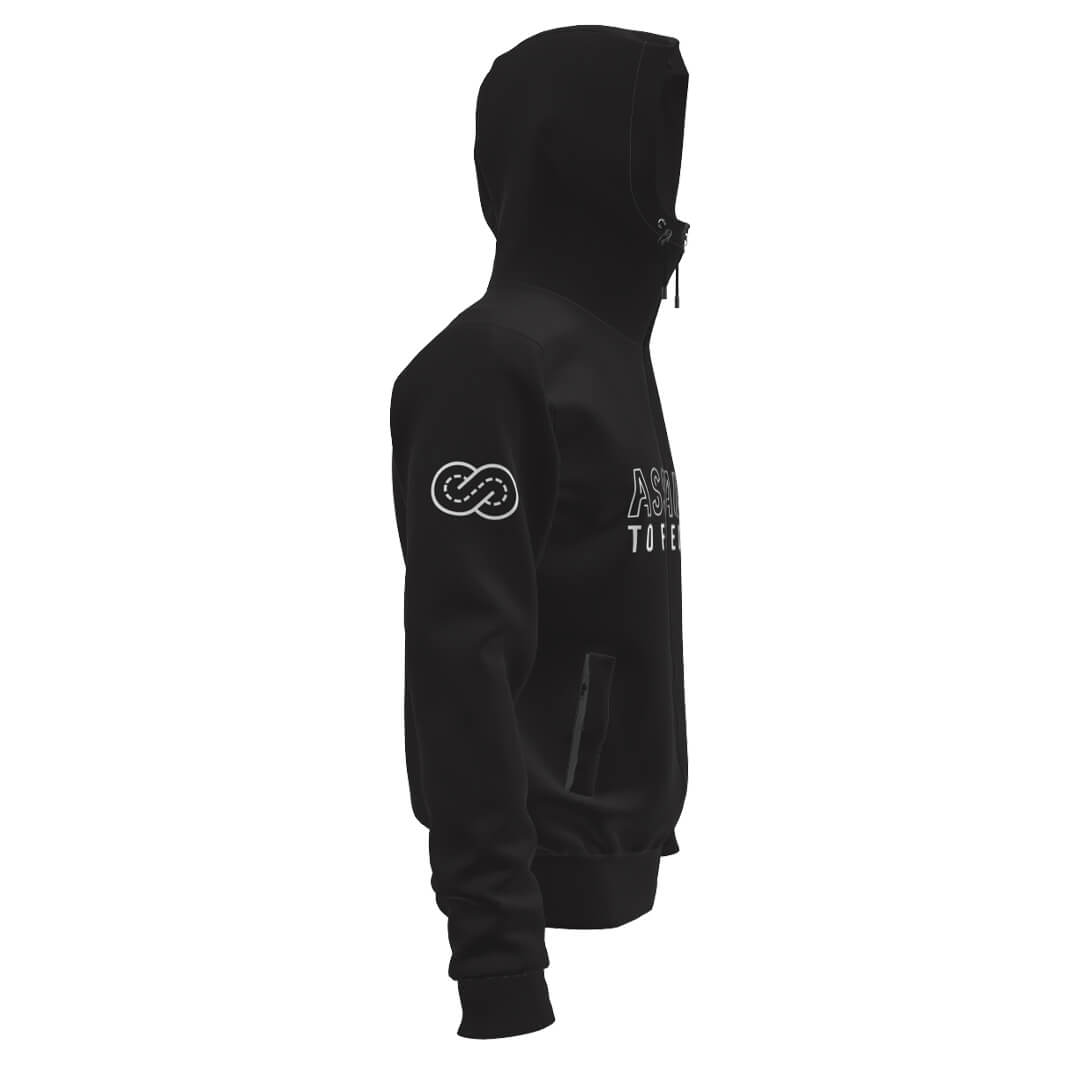 Felpa con cappuccio dopo gara ATF Racing Team Black