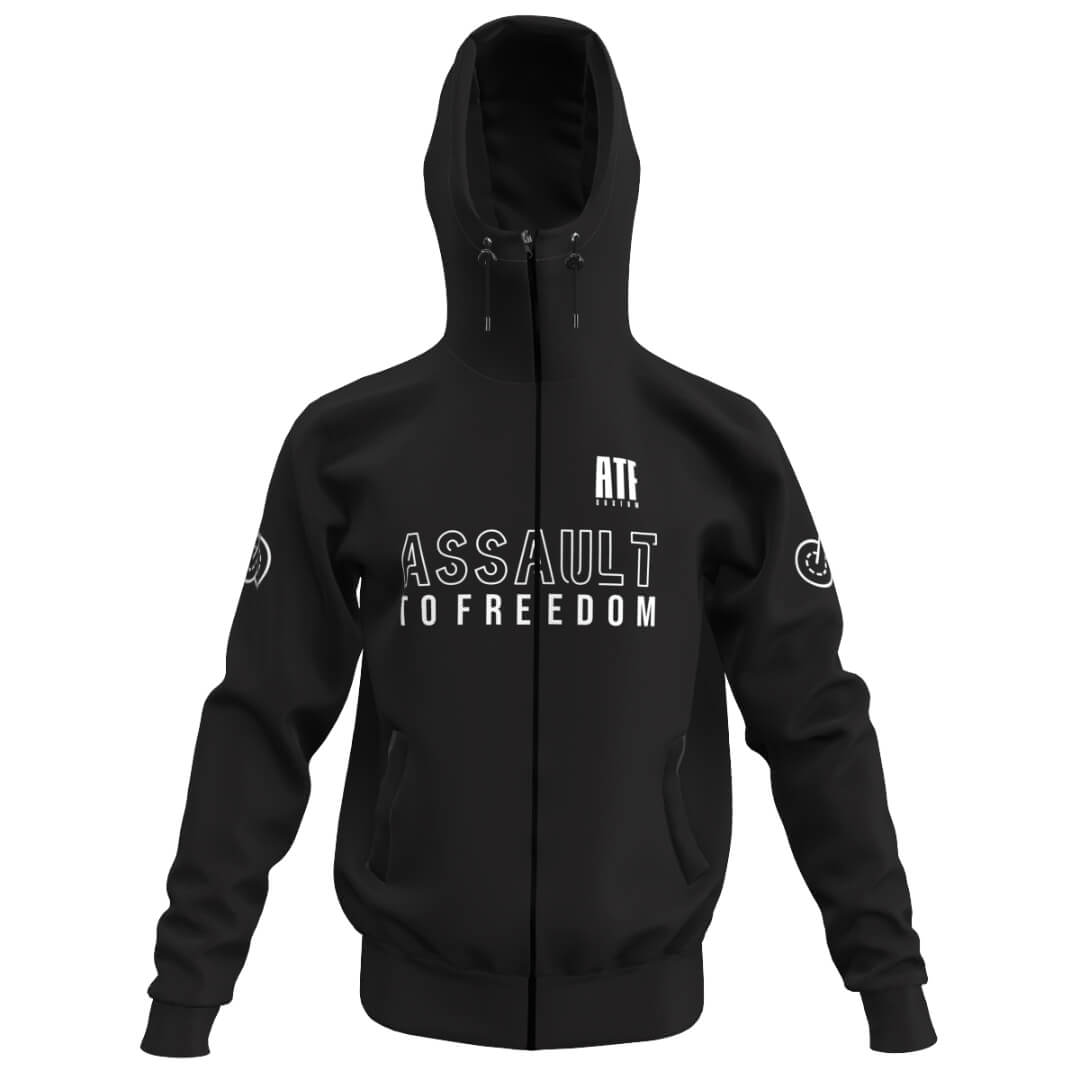 Felpa con cappuccio dopo gara ATF Racing Team Black