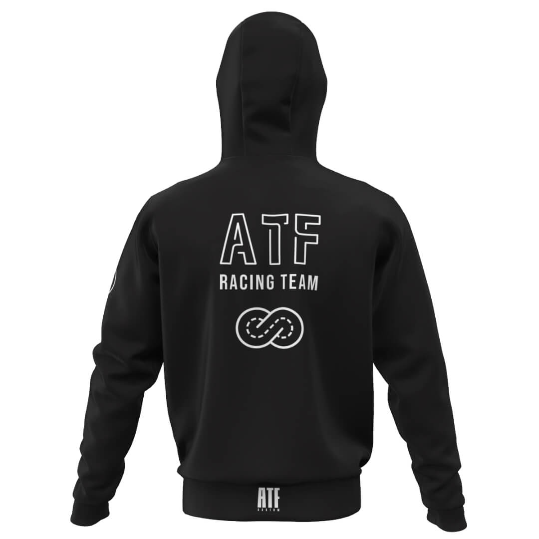 Felpa con cappuccio dopo gara ATF Racing Team Black